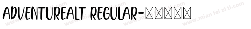 AdventureAlt Regular字体转换